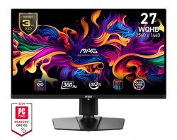  MSI 26.5" MAG 271QPX-QD-E2 2xHDMI, DP, USB-C, Audio, OLED, 2560x1440, 360Hz, 0.03ms, DCI-P3 99%, AdaptiveSync, HAS, HDR400 9S6-3CD89T-036