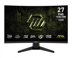 ������� MSI 27" MAG 275CF-X24 2xHDMI, DP, Audio, VA, 240Hz, 0.5ms, sRGB 111%, CURVED, AdaptiveSync 9S6-3CE91H-012