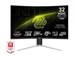 ������� MSI 31.5" 325CQRF-QD-E2 2xHDMI, DP, USB-C, 2xUSB, VA, 2560x1440, 180Hz, 0.5ms, sRGB 141%, CURVED, AdaptiveSync, HAS 9S6-3DC14H-093
