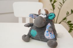 М'яка іграшка Same Toy Корова/Бик (сірий) 18 см A1004/18 - Картинка 2