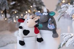 М'яка іграшка Same Toy Корова/Бик (сірий) 18 см A1004/18 - Картинка 7