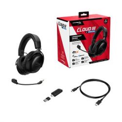 ��������� ������� HyperX Cloud III S, WL/USB-A/USB-C, ������ A59YZAA