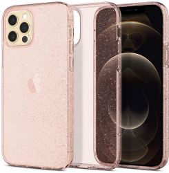 Spigen Liquid Crystal Glitter[ iPhone 12/12 Pro, Rose Quartz] ACS01699 -  8