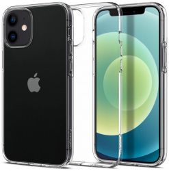 Чехол Spigen для Apple iPhone 12 mini Liquid Crystal, Crystal Clear ACS01740 - Картинка 4