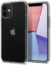 Чехол Spigen для Apple iPhone 12 mini Liquid Crystal, Crystal Clear ACS01740 - Картинка 2
