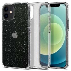 Чехол Spigen для Apple iPhone 12 mini Liquid Crystal Glitter, Crystal Quartz ACS01741 - Картинка 3