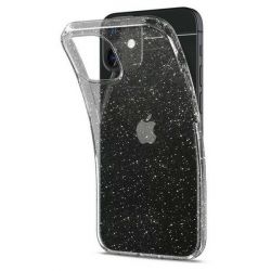 Чехол Spigen для Apple iPhone 12 mini Liquid Crystal Glitter, Crystal Quartz ACS01741 - Картинка 5