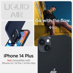  Spigen  Apple iPhone 14 Plus Liquid Air, Navy Blue ACS04892 -  2