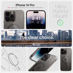 Чохол до мобільного телефона Spigen Apple iPhone 14 Pro Ultra Hybrid MagFit, Carbon Fiber (ACS04971) - Картинка 3