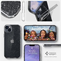  Spigen  Apple iPhone 14 Liquid Crystal Glitter, Crystal Quartz ACS05034 -  10
