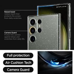  Spigen  Samsung Galaxy S23 Ultra Liquid Crystal Glitter, Crystal Quartz ACS05612 -  10
