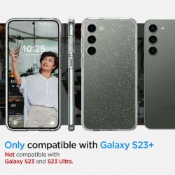  Spigen  Samsung Galaxy S23 Plus Liquid Crystal Glitter, Crystal Quartz ACS05664 -  2