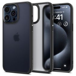 ����� Spigen ��� iPhone 15 Pro Max, Ultra Hybrid, Frost Black ACS06568 - �������� 9