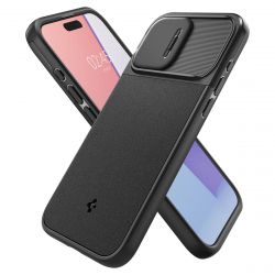 Чехол Spigen для Apple iPhone 15 Pro Optik Armor MagFit, Black ACS06738 - Картинка 5