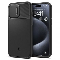 Чехол Spigen для Apple iPhone 15 Pro Optik Armor MagFit, Black ACS06738 - Картинка 3
