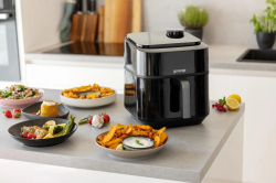 Мультипіч Gorenje 1800Вт, чаша-6.7л, сенсорне управл., 8 авто. програм, пластик+метал, чорний AF1800ST - Картинка 24