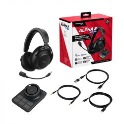 ��������� ������ HyperX Cloud Alpha 2 WL/BT/mini-jack/USB-A/USB-C, 0.5�/1.5�, ������ AJ5C7AA