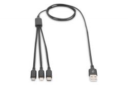 Digitus Кабель 3-in-1 Charger Cable AK-300160-010-S - Картинка 5