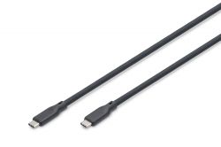 ������ DIGITUS USB-C > USB-C ����������/�������������, USB4 2.0, 80G, 240W, 16K, ����������, 1.5�, ������ AK-300350-015-S
