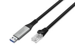 ������ DIGITUS Ethernet USB-A - RJ45 CAT 6A S/FTP, 1 Gbit/s, 3m, LSZH AK-300600-030-S