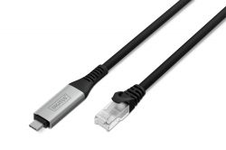 ������ DIGITUS Ethernet USB-C - RJ45 CAT 6A S/FTP, 1 Gbit/s, 3m, LSZH AK-300601-030-S
