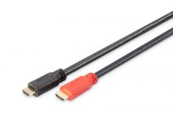 ������ DIGITUS HDMI Full HD, w/Amplifier, type A M/M, 10�, ������ AK-330105-100-S - �������� 1