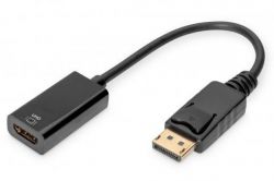  DIGITUS DisplayPort > HDMI (M/F), Ultra HD,  AK-340415-002-S -  1