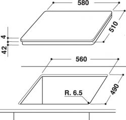 Электрическая варочная поверхность Whirlpool черный AKT8130BA - Картинка 2