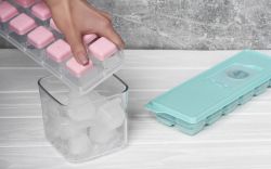 Форма для льоду Ardesto Fresh, з кришкою, синій тифані, силікон, пластик AR1101TP - Картинка 4