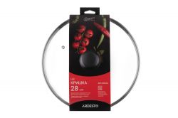 Крышка Ardesto Gemini Gourmet 28 см, стекло, нержавеющая сталь, бакелит AR1928GGL - Картинка 2