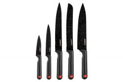 ARDESTO Набір ножів Black Mars 5 пр., чорний, нержавіюча сталь, пластик AR2105BR