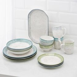 ARDESTO Чашка Siena, 360мл, порцеляна, біло-зелений AR2936SWG - Картинка 7