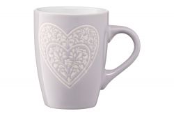 ARDESTO Чашка Heart, 330 мл, сіра, кераміка AR3467GR - Картинка 3