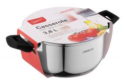 Кастрюля Ardesto Gemini, стеклянная крышка, 3.8 л, нержавеющая сталь AR3538G - Картинка 4