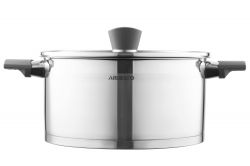 Кастрюля Ardesto Gemini, стеклянная крышка, 5.2 л, нержавеющая сталь AR3652G - Картинка 3