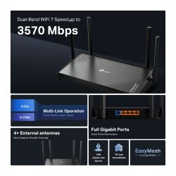 ������������� TP-LINK Archer BE220 BE3600, 4xGE LAN, 1xGE WAN, MESH ARCHER-BE220 - �������� 5
