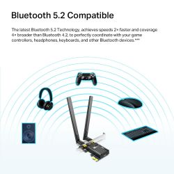 WiFi-адаптер TP-LINK Archer TX20E AX1800, PCI-Express x1, BT5.2 ARCHER-TX20E - Картинка 5