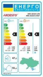 Кондиціонер ARDESTO CoolSmart 70м2 інвертор 24000BTU 7.0кВт A/A -15°С Wi-Fi R32 білий ARD-ACS24-I - Картинка 21