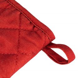 ARDESTO Набір прихваток для кухні Happy Holidays 17х28см, 20х20см, 90% поліестер, 10% бавовна, червоний ART14HH - Картинка 6