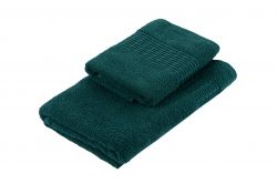 Набор полотенец махровых Ardesto Lotus 2 шт., 50х90см, 70х140см, 100% хлопок, изумруд ART2357EM - Картинка 2