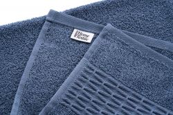 Набор полотенец махровых Ardesto Lotus 2 шт., 50х90см, 70х140см, 100% хлопок, синий ART2357NA - Картинка 6