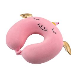 Подушка для шиї ARDESTO Travel Unicorn 30х30см, поліуретанова піна, рожевий ART3032NEP - Картинка 2
