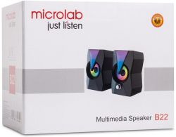 Акустична система MICROLAB 2.0 B-22 Black B-22 - Картинка 5