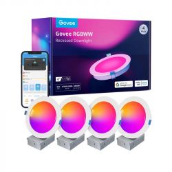 Govee   B601B Smart LED Recessed Lights, 2, RGBWW, WI-FI/Bluetooth,  B601B3C1