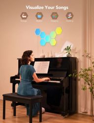 Набор настенных светильников Govee H6061 Glide Hexa Light Panels 10шт RGB Белый B6061301 - Картинка 20