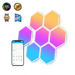 Набор настенных светильников Govee H6061 Glide Hexa Light Panels 10шт RGB Белый B6061301 - Картинка 35