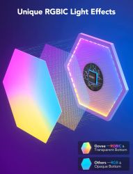 Набор настенных светильников Govee H6061 Glide Hexa Light Panels 10шт RGB Белый B6061301 - Картинка 26