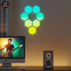 Набор настенных светильников Govee H6061 Glide Hexa Light Panels 10шт RGB Белый B6061301 - Картинка 13