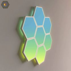 Набор настенных светильников Govee H6061 Glide Hexa Light Panels 10шт RGB Белый B6061301 - Картинка 15