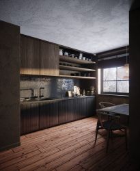 Смеситель для кухни Deante Aster, дл.излива - 209мм, вытяжной, 1 рычаг, черный BCA_N73M - Картинка 3